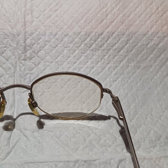 Vintage Emporio Armani Italy 080 1089 Eyeglasses Frames Champagne 49-21-135 - Picture 9 of 15